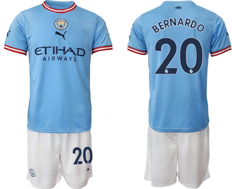 Men 2022-2023 Club Manchester City home blue #20 Soccer Jersey